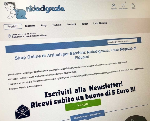 realizzazione ecommerce nido di grazia