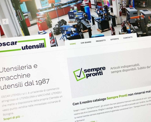 realizzazione sito oscar utensili