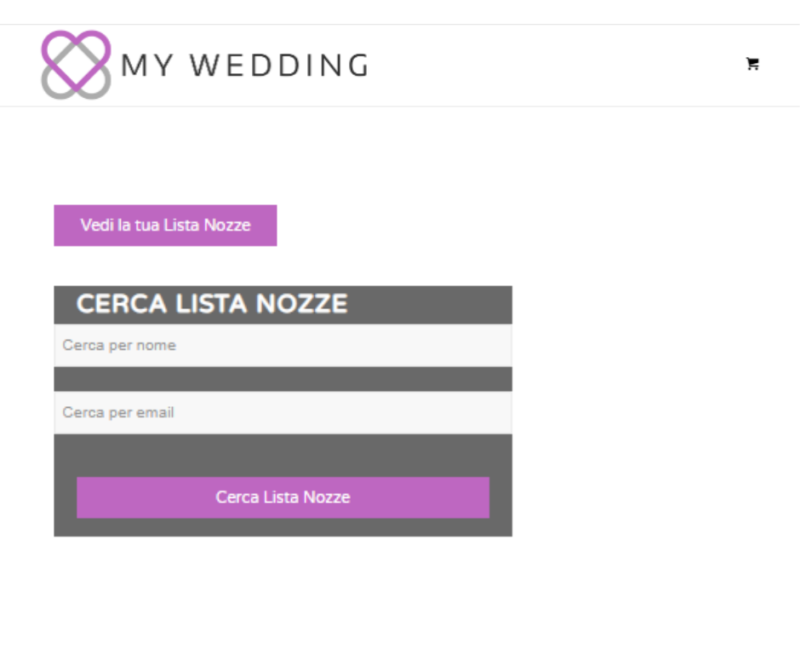 Lista nozze Viaggi My Wedding